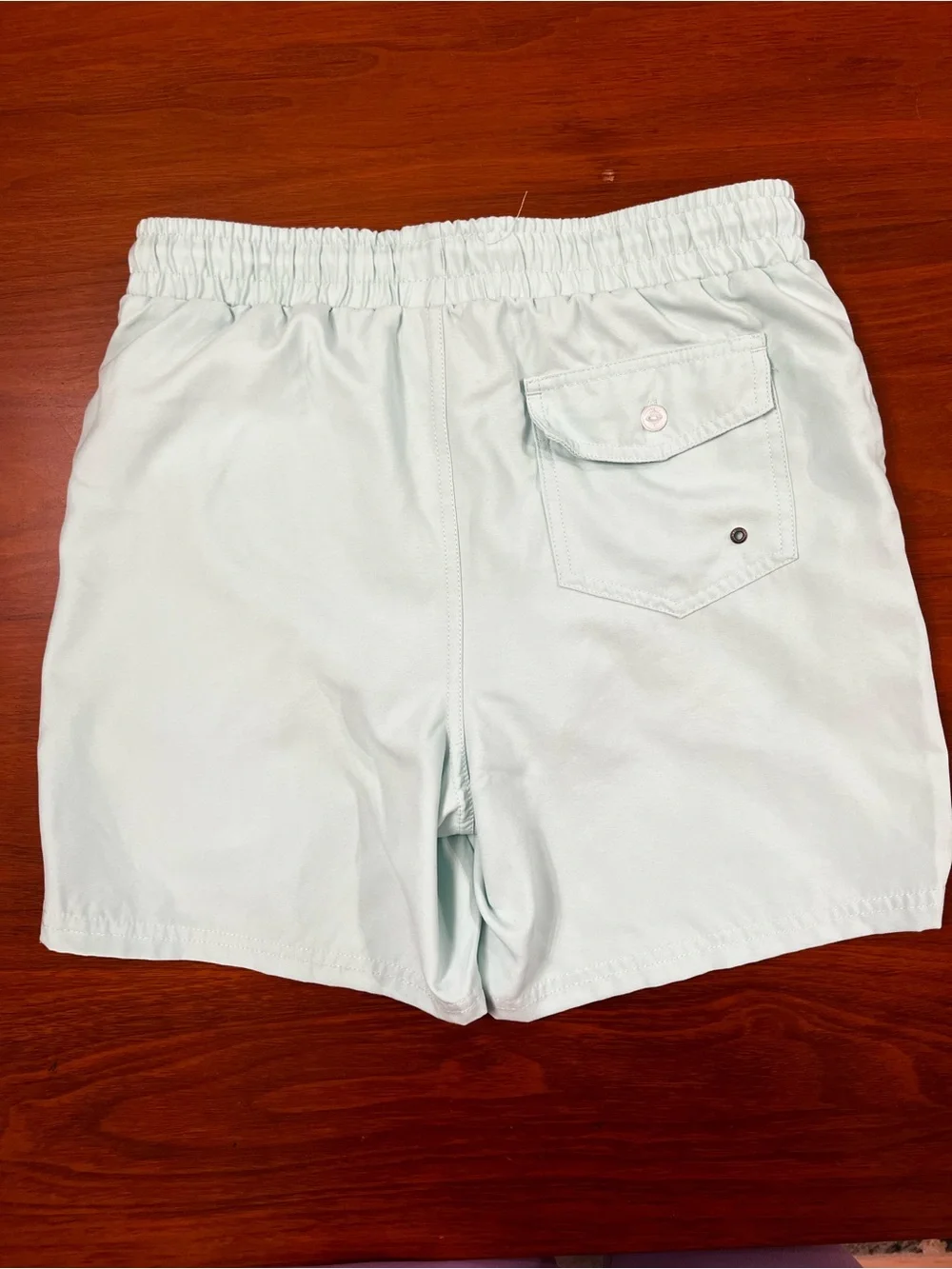 GOAT USA Boys Board Shorts Swim Trunks Youth L Light Blue Drawstring Lined